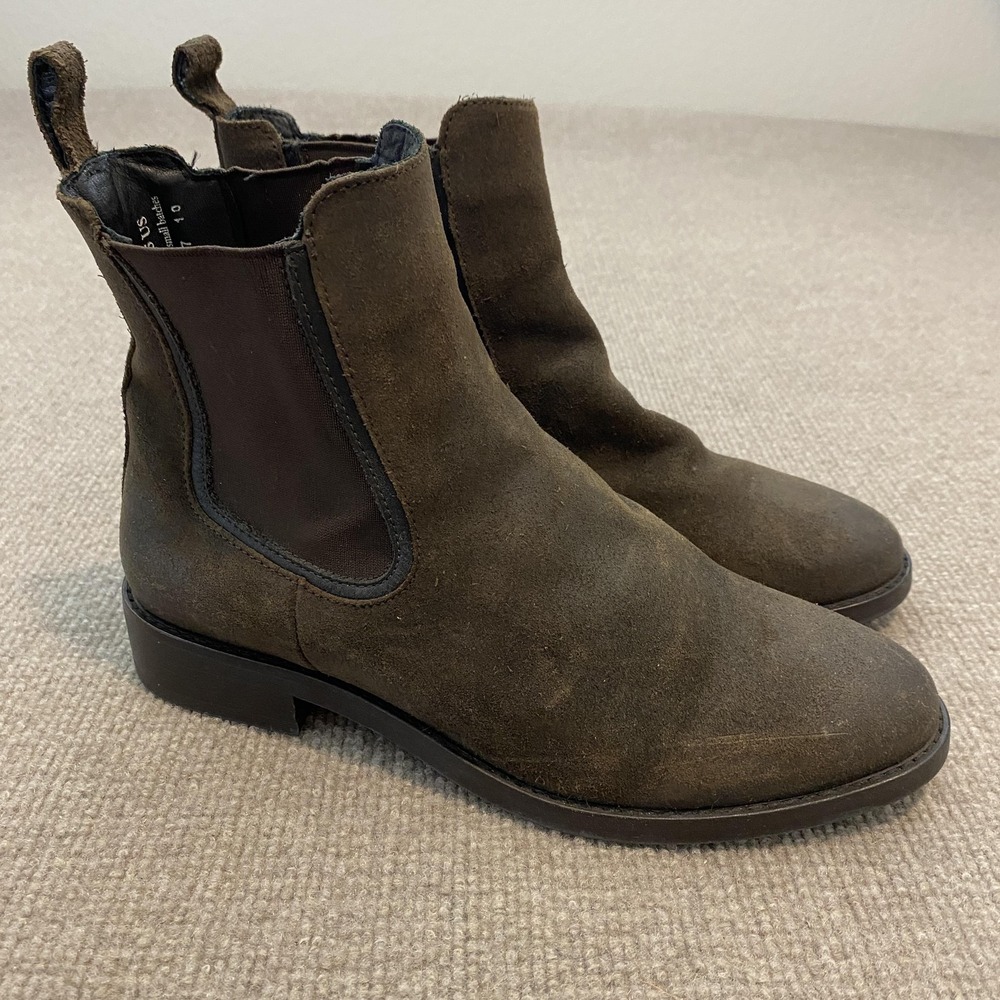 Thursday Boot Co. Chelsea Boots Mens Size 8.5 Brown Suede Ankle Pull On Casual